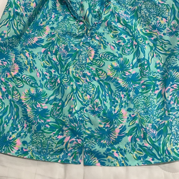 Lilly Pulitzer Tropical Print Ruffle Top - Picture 3 of 3